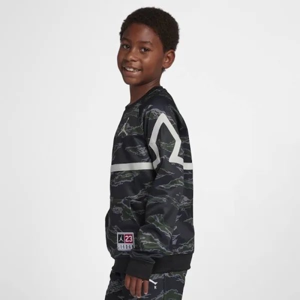 Jordan Therma Diamond Big Kids' (Boys') Crew Camo Pullover Crewneck Size M - Picture 10 of 11